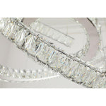 Lumina Wave Crystal LED Chandelier in Stainless Steel