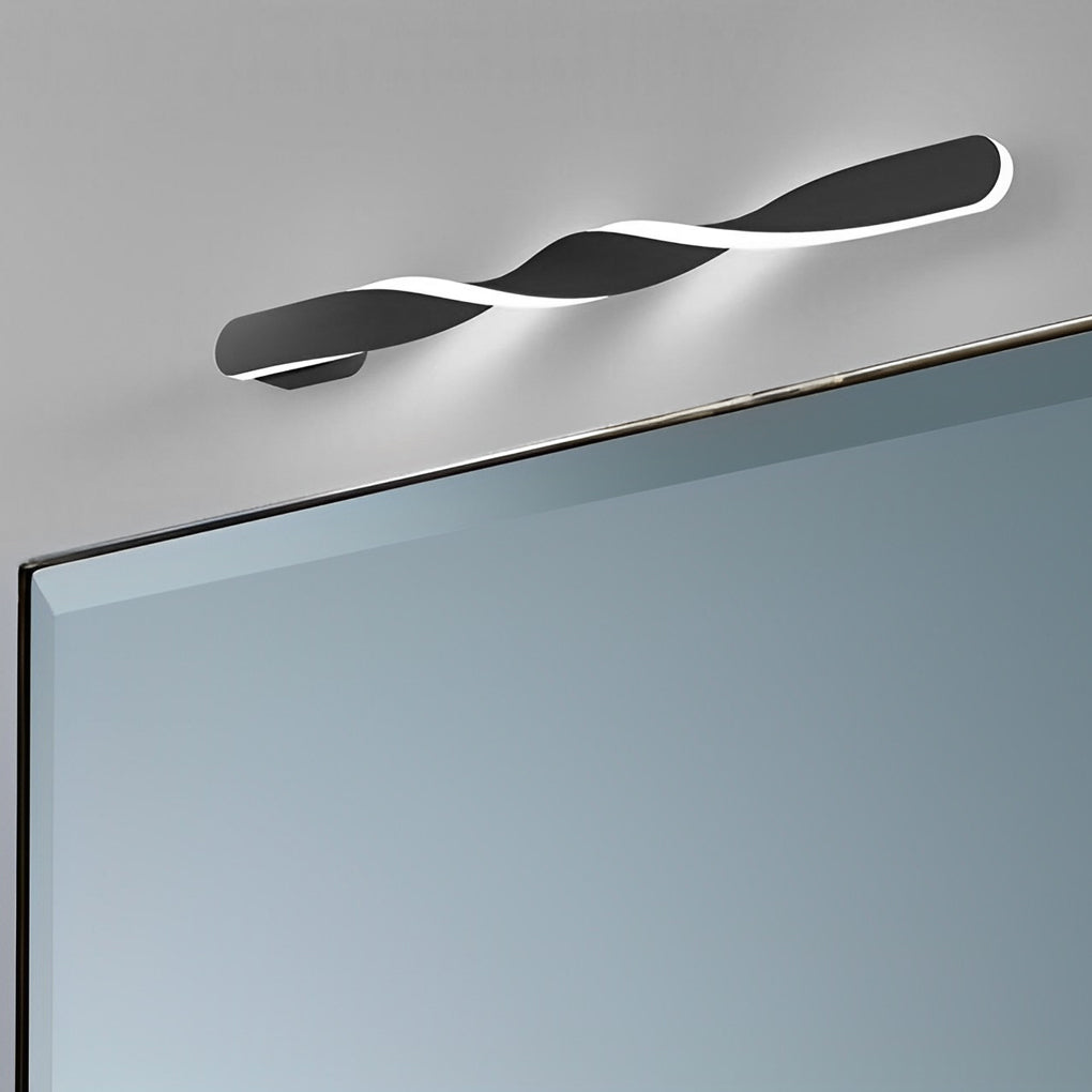 Twisted LED Wall Sconce | Modern Spiral Wall Light in Aluminum