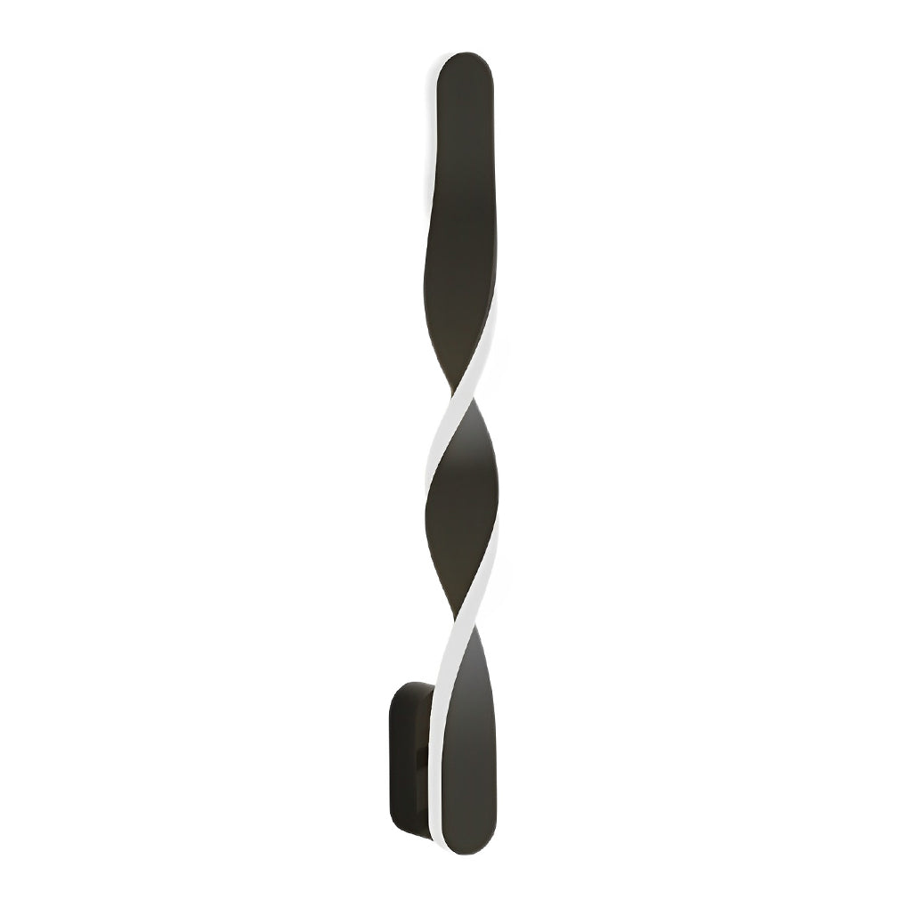 Twisted LED Wall Sconce | Modern Spiral Wall Light in Aluminum