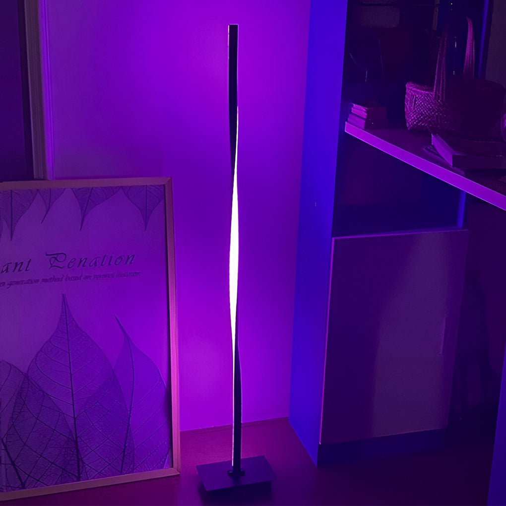 49 Inch Led Twisted Floor Lamp