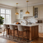 Nordic Brass Pendant Light with Adjustable Cord for Modern Interiors