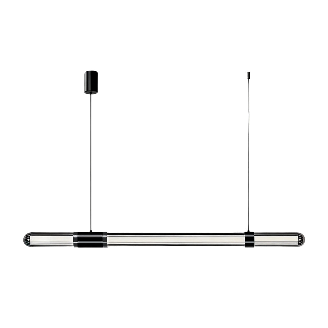 Luce Lineare Modern Italian Linear Suspension Light with Clear Glass