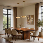 Marble Disc Pendant Light – Modern Luxury Ceiling Lamp with Brass Accents