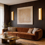 Aurelia Brass and Marble LED Wall Sconce in Gold