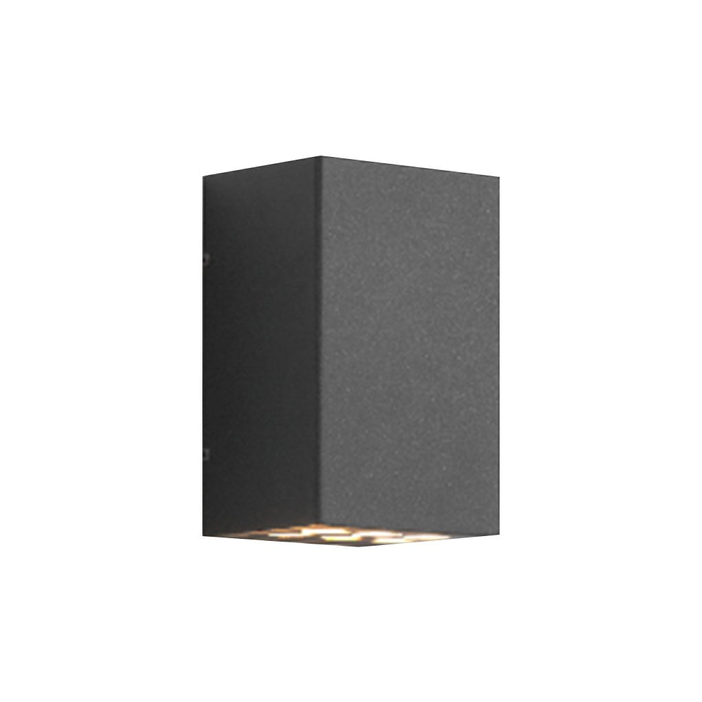 LumaWall Outdoor LED Wall Sconce — Up & Down Light for Modern Courtyards
