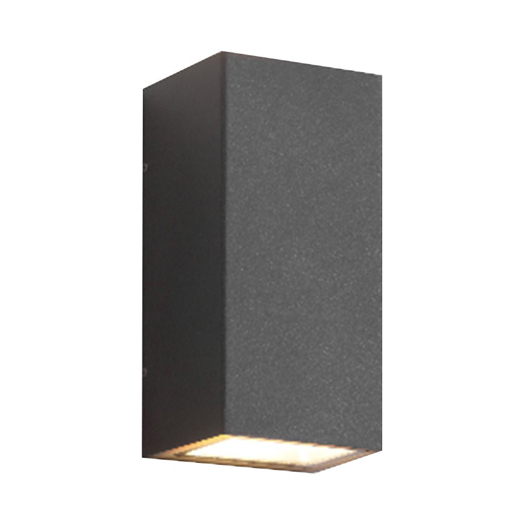 LumaWall Outdoor LED Wall Sconce — Up & Down Light for Modern Courtyards