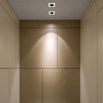 Square LED Recessed Downlight in Black or White for Modern Interiors