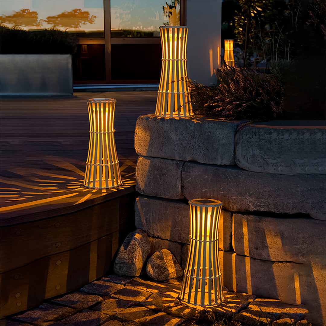 Modern Outdoor Lantern in Black Stainless Steel with LED