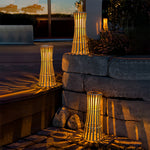 Modern Outdoor Lantern in Black Stainless Steel with LED