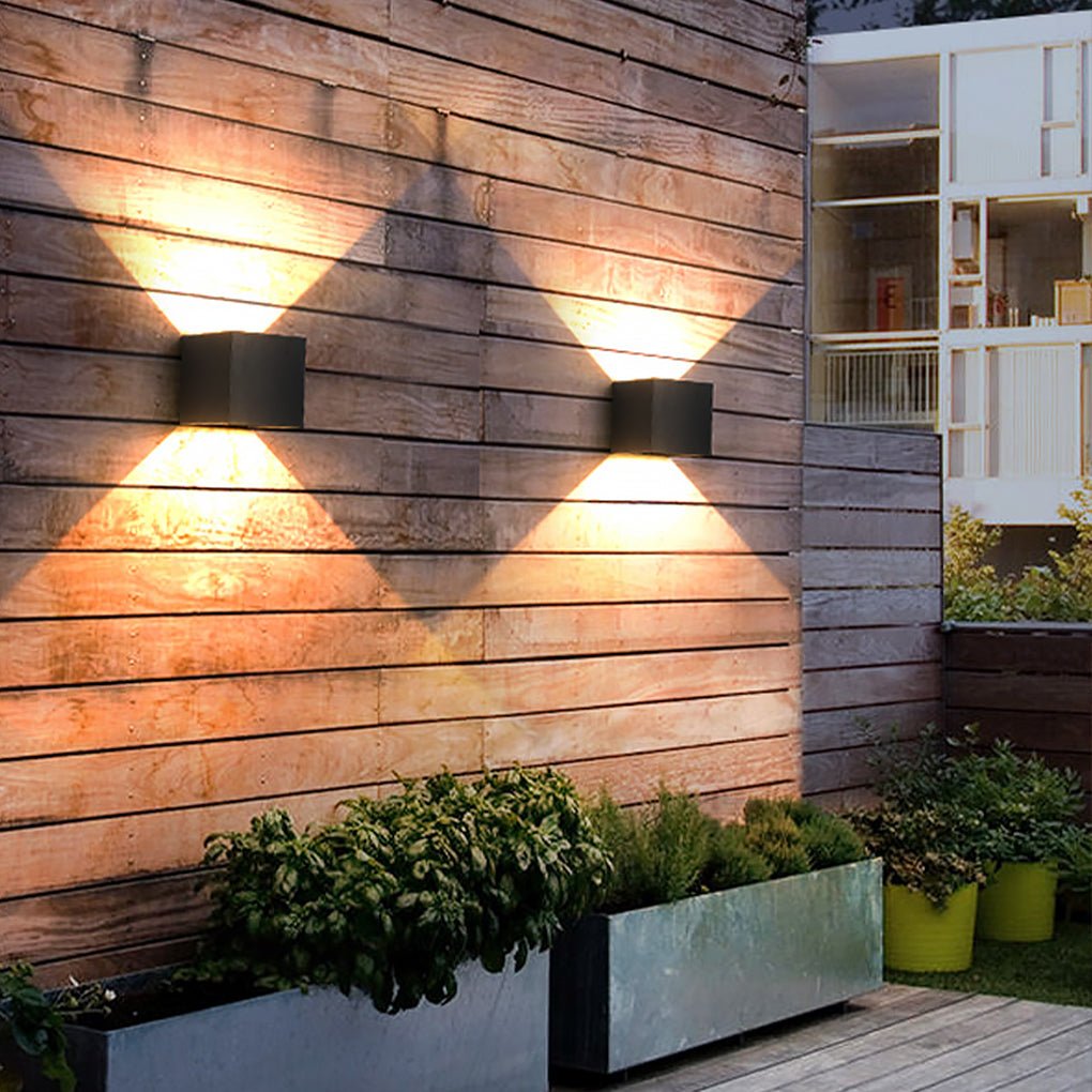 Two Way Luminous Design Outdoor Waterproof Led Wall Light With Adjustable Beam Angle