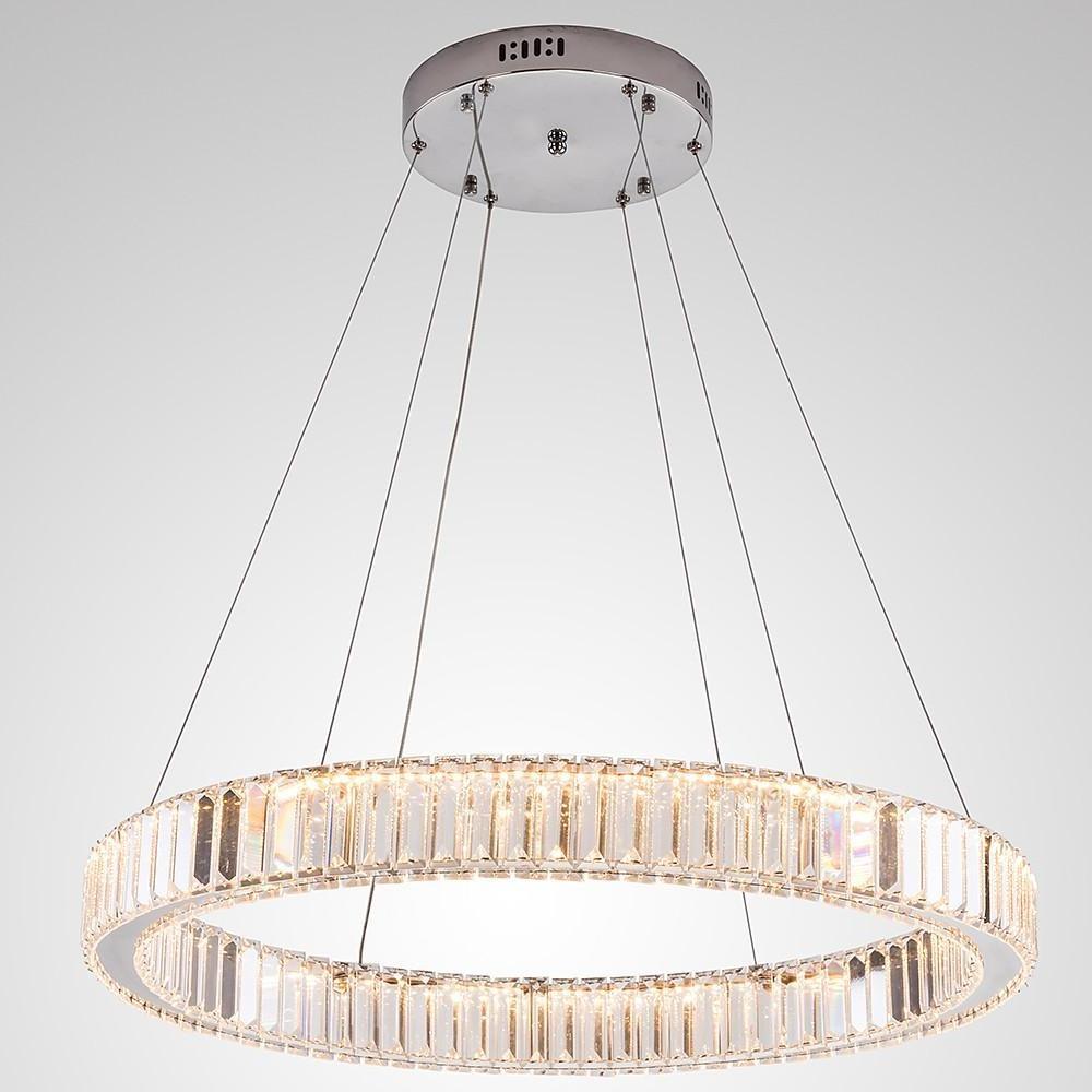 Luxury 1 Light Ring Shaped Wagon Wheel Chandelier In Gold Finish