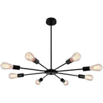 Mid Century Sputnik Semi Flush Mount Bedroom 193Sq Ft 269Sq Ft Illumination Area Ceiling Light