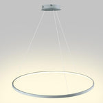 Round Geometric 30 Watt Single Ring Integrated Led Modern Bedroom Pendant