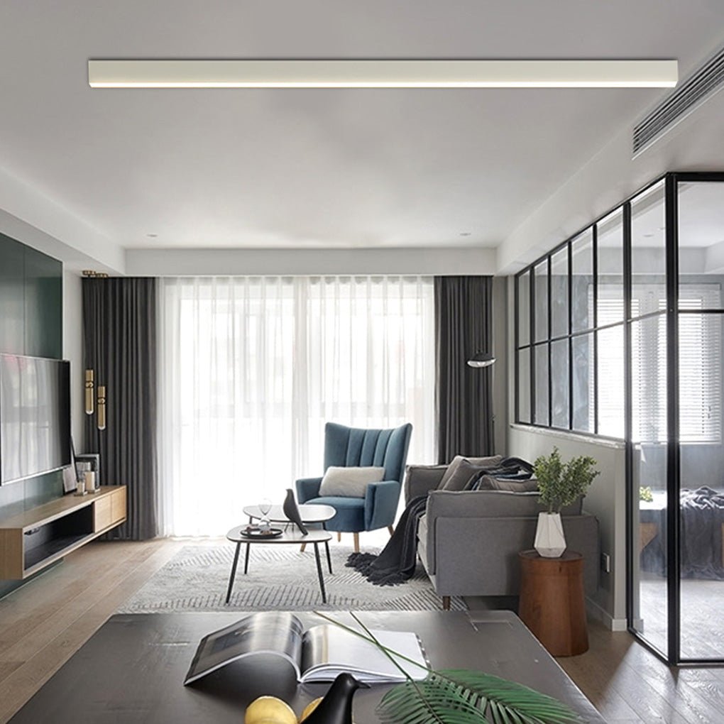 Minimalist LED Ceiling Light with Stepless Dimming and Remote Control