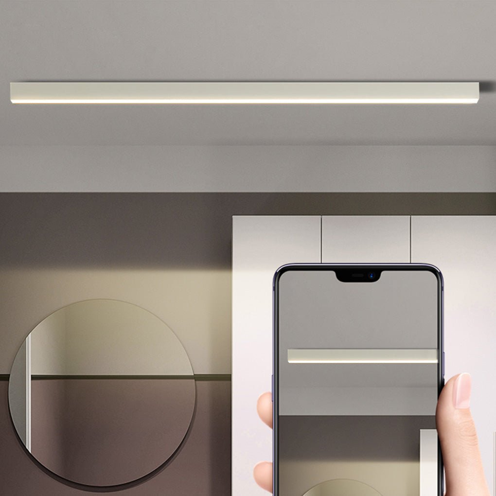 Minimalist LED Ceiling Light with Stepless Dimming and Remote Control