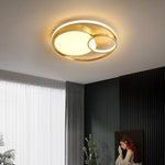 Tiered Minimalist Led Overlapping Geometric Flush Mount Ceiling Lights