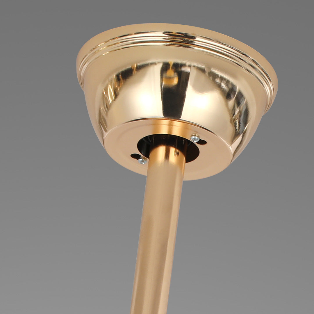 Luxury Crystal Ceiling Fan with Gold Iron Frame and Dimmable LED Light