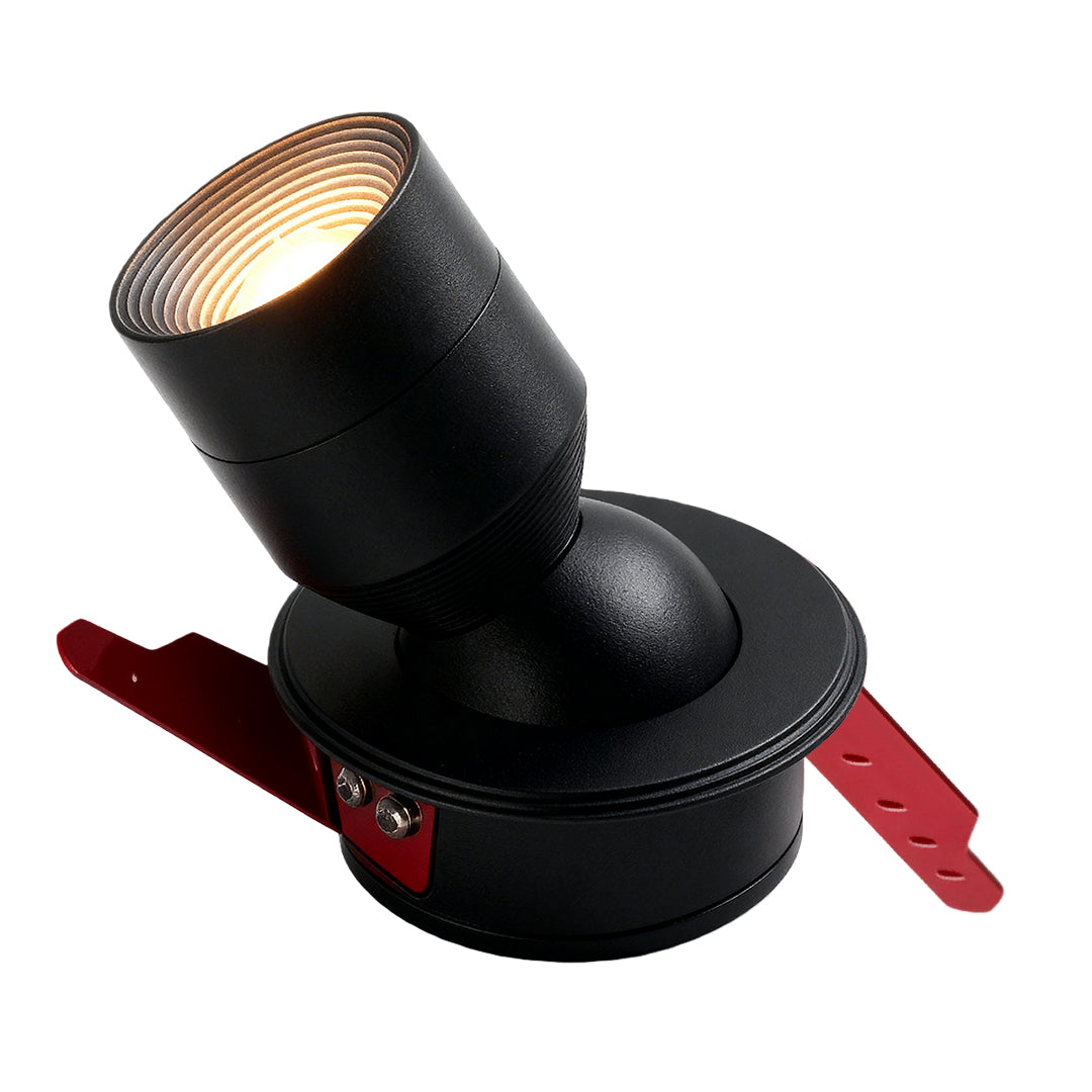 Adjustable LED Recessed Downlight with 360° Rotation, 7W, 3000K/4000K/6000K, Black or White