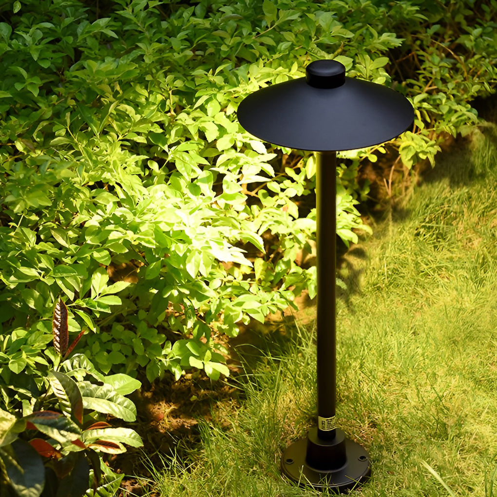 Modern LED Outdoor Path Light with Mushroom Umbrella Design for Garden Walkways