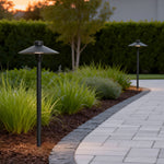 Modern LED Outdoor Path Light with Mushroom Umbrella Design for Garden Walkways