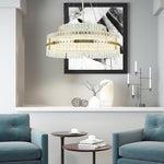 Modern Luxury Dozens Of Crystal Chandelier Gold Led Lighting