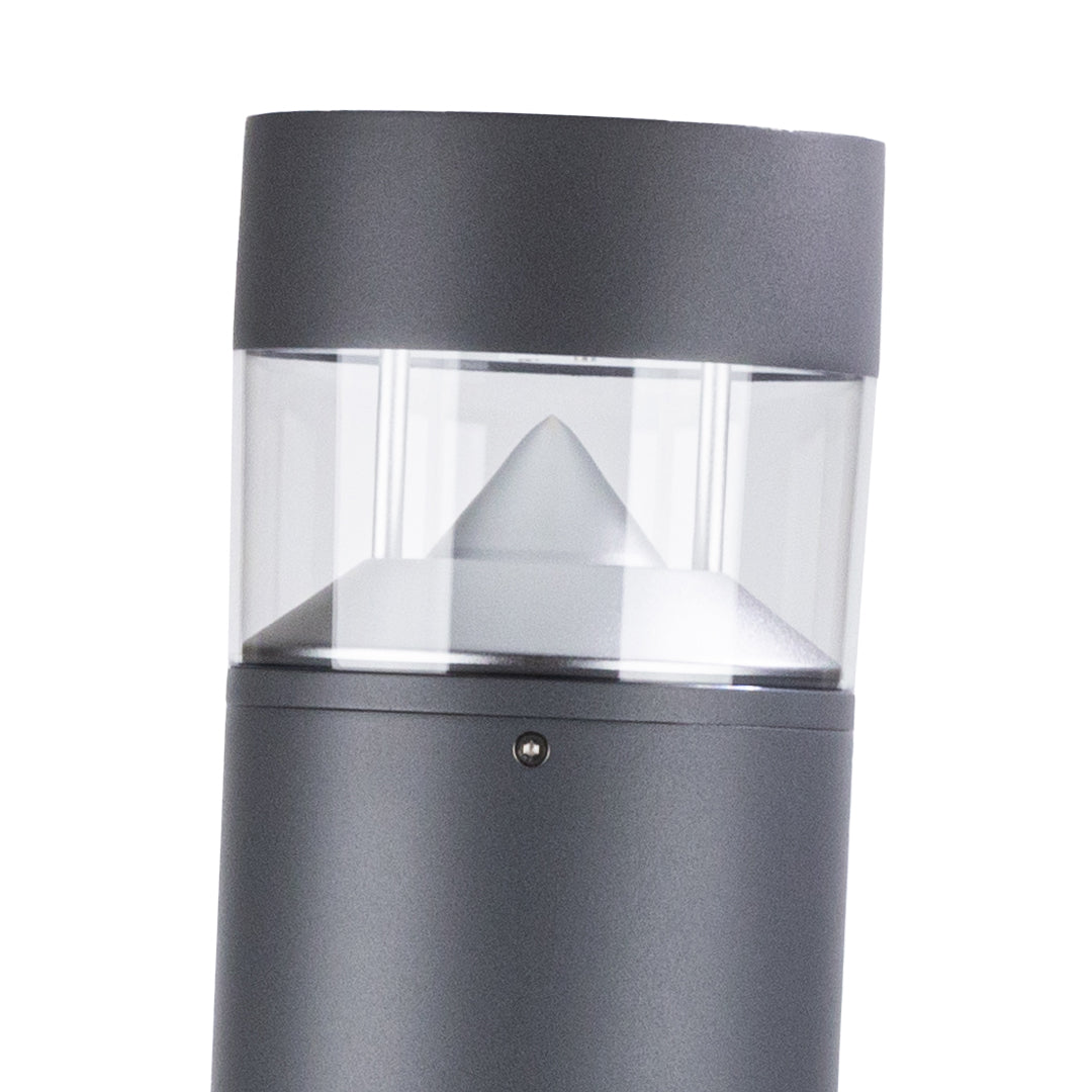 Modern LED Bollard Pathway Light – Black Aluminum Garden Pole