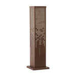 Pixel Rectangular Bollard Lamp in Marble and Stainless Steel for Pathways