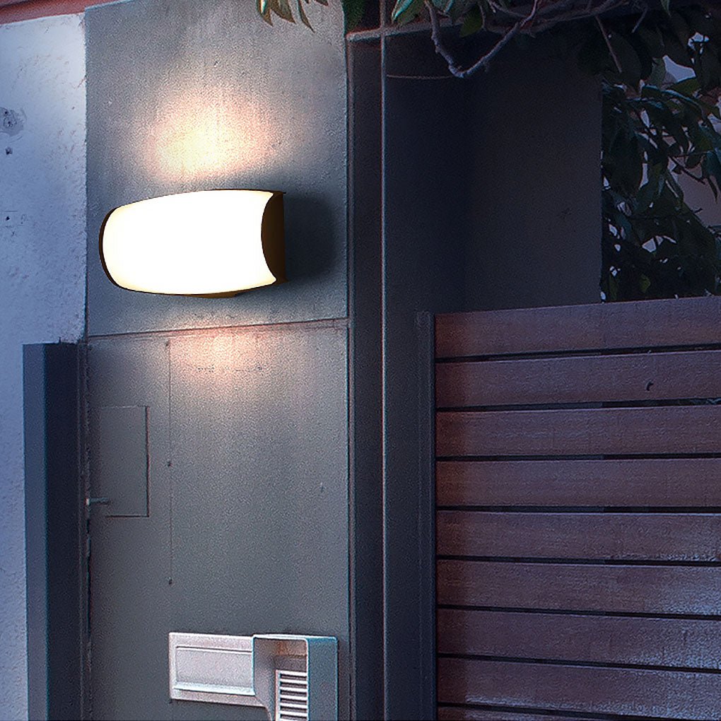 Unique Double Layer Lampshade Waterproof Outdoor Led Wall Lamp For Villa Courtyard Balcony