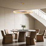 Aurelia Crystal Round Chandelier — American Minimalist LED Pendant for Modern Interiors