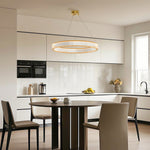Aurelia Crystal Round Chandelier — American Minimalist LED Pendant for Modern Interiors
