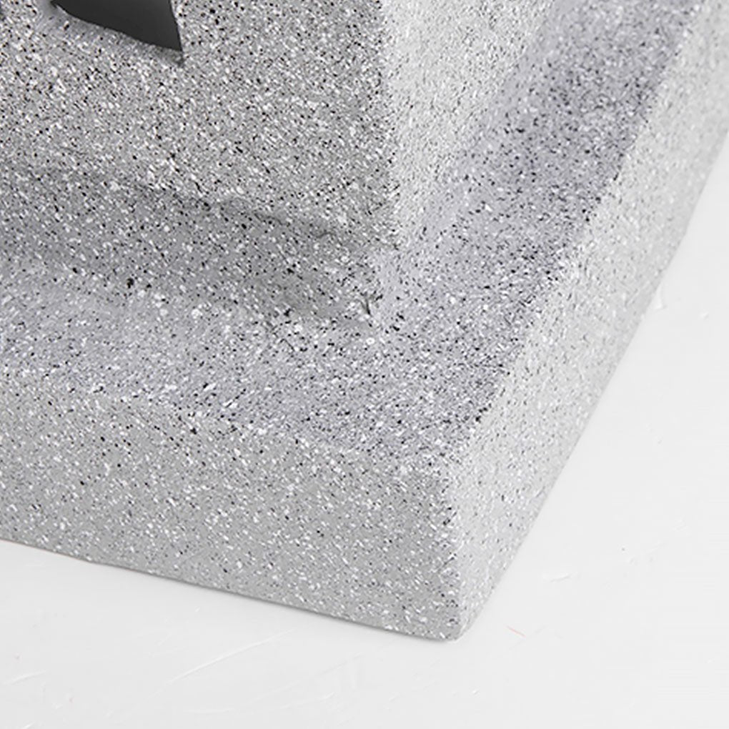 Sculptural Stone-Effect LED Landscape Pillar Light for Courtyards & Walkways