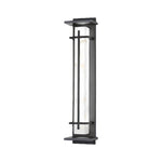 Minimalist Waterproof Outdoor Wall Light in Black Stainless Steel