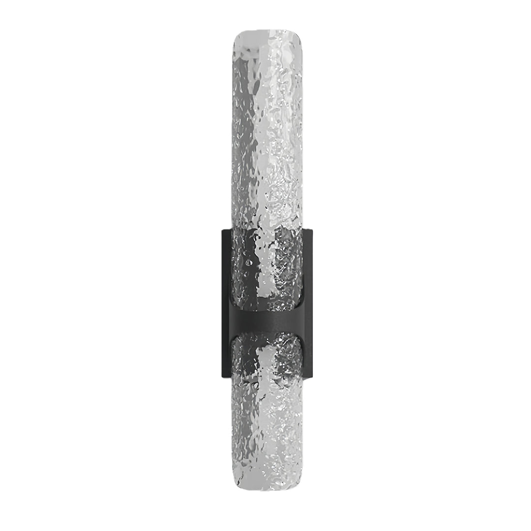 Modern Black Outdoor Wall Sconce with Integrated LED Lighting