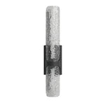 Modern Black Outdoor Wall Sconce with Integrated LED Lighting