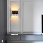 Modern LED Wall Washer Light – Black Aluminum Up & Down Outdoor Sconce