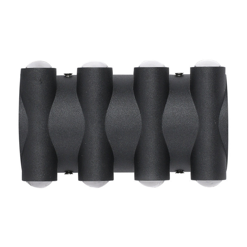 Modern LED Wall Washer Light – Black Aluminum Up & Down Outdoor Sconce