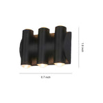 Outdoor Up Down LED Wall Sconce in Matte Black, IP65 Waterproof