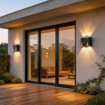 Modern Outdoor Up Down Wall Sconce with LED Lighting