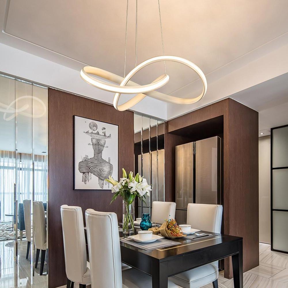 Mobius Ring Pendant 1 Light Cluster Led Ceiling Light