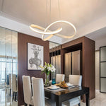 Mobius Ring Pendant 1 Light Cluster Led Ceiling Light