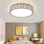 Lumina Drum LED Flush Mount Ceiling Light in Nordic Metal