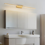Copper Linear LED Vanity Light with Adjustable Rotating Shade