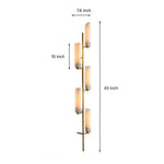 Art Deco Glass Wall Sconce in Polished Brass for Modern Interiors