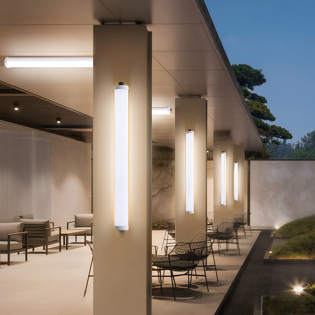 Modern Solar Outdoor Wall Sconce with LED Illumination