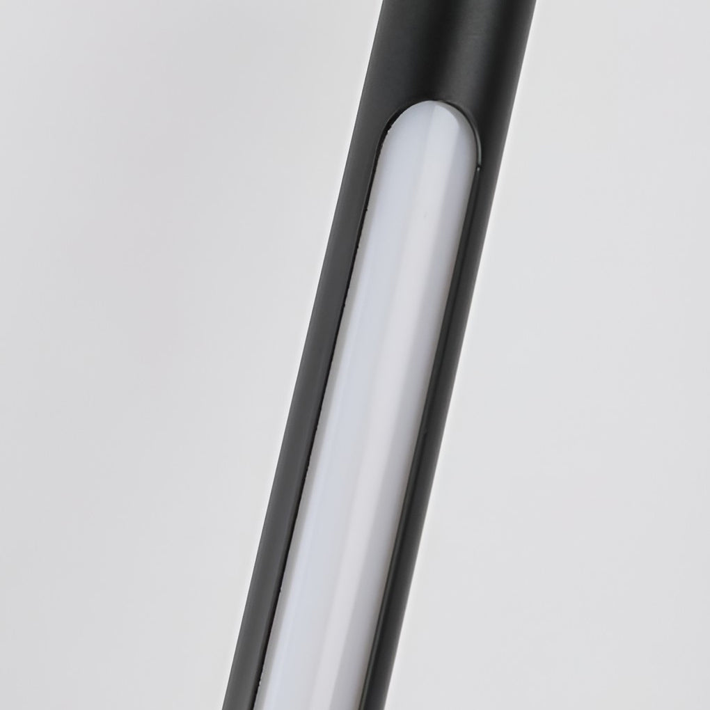 Modern Vertical LED Wall Sconce in Gold or Black