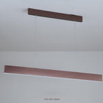 Modern Rectangular LED Pendant Light in Aluminum for Kitchen Island and Dining Room