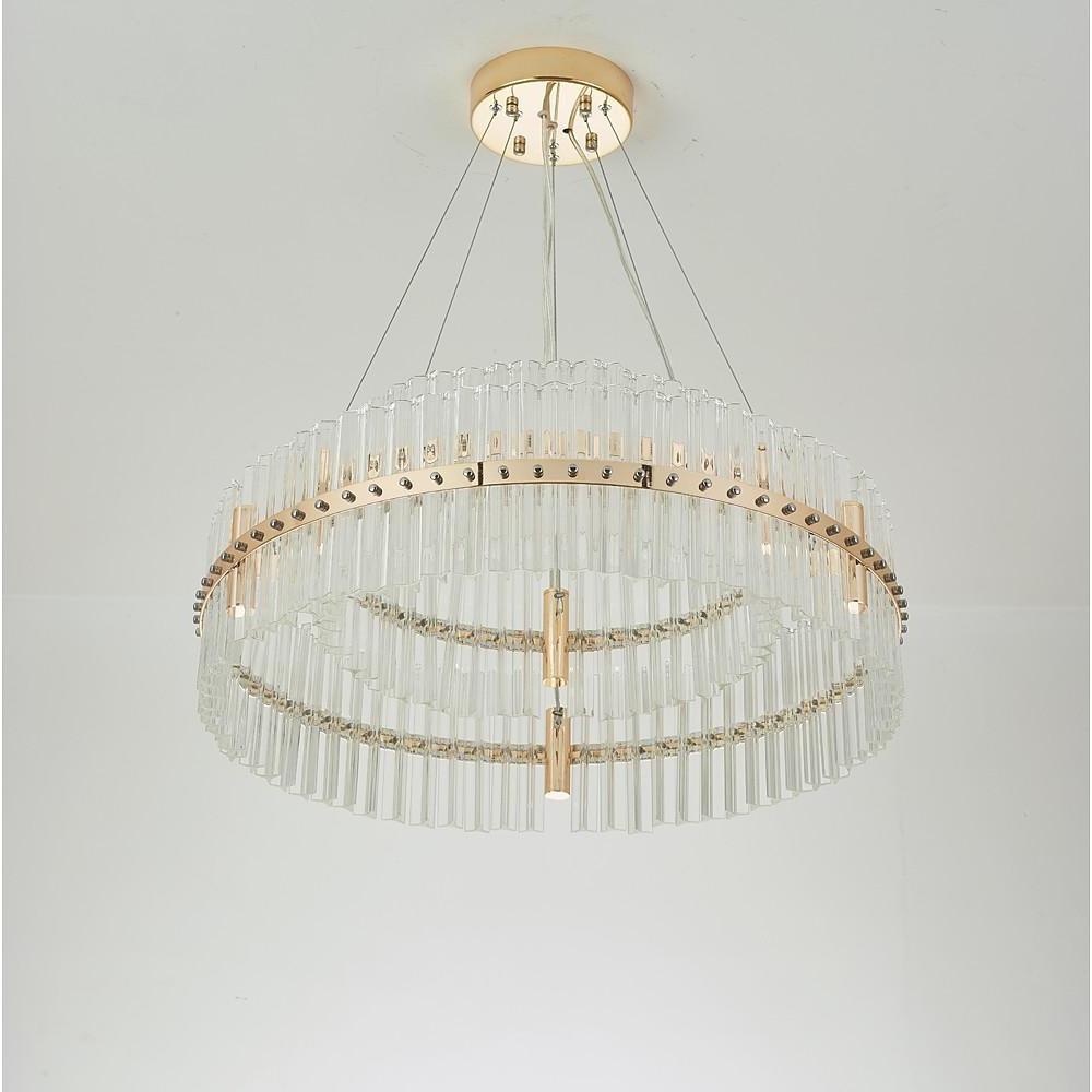 Modern Luxury Dozens Of Crystal Chandelier Gold Led Lighting