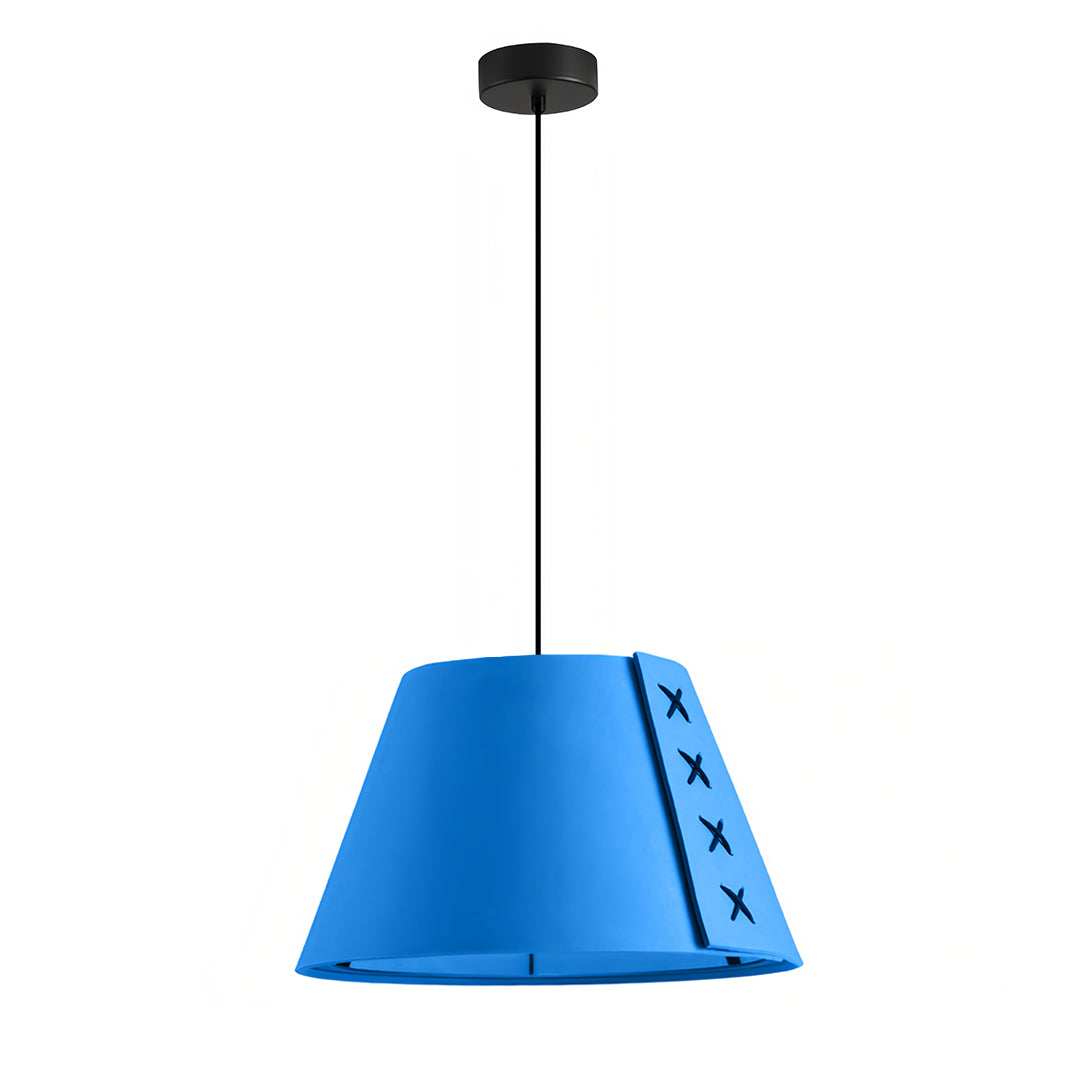 Blue Felt Pendant Light with Acoustic Design for Modern Interiors