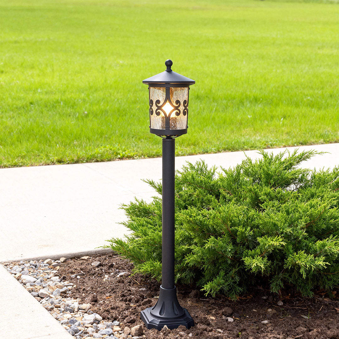 European Style LED Bollard Light – Weather-Resistant Cast Aluminum Garden Lamp