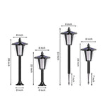 Solar-Powered LED Lawn Stakes for Outdoor Landscape Lighting